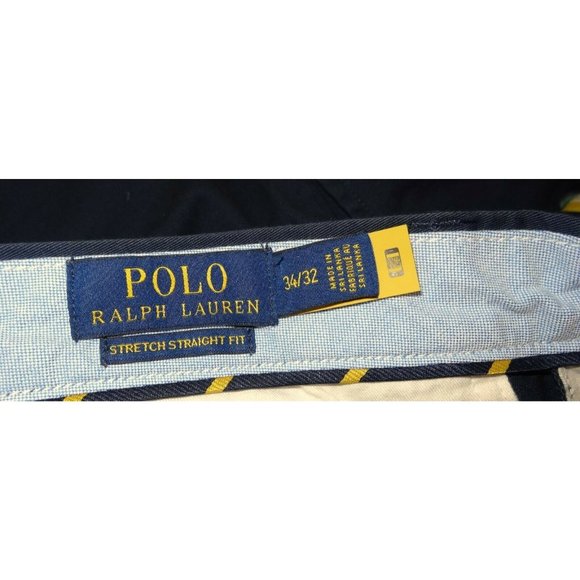 Ralph Lauren Polo Chino Stretch Straight Fit Navy Nautical Emb Sail Boat… - Picture 12 of 12